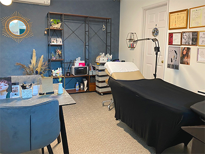 店舗内の施術室一部内装2つ目